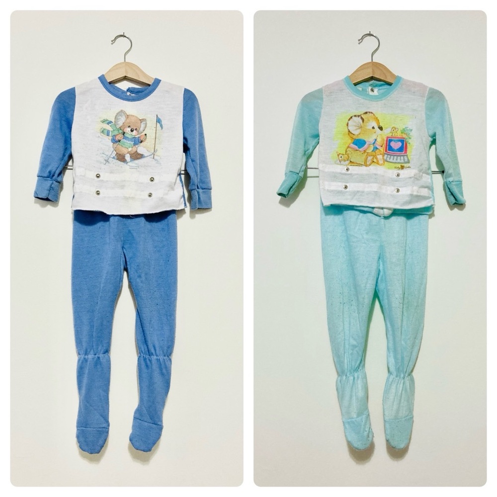 Vintage Koala Footie Pajama Bundle
